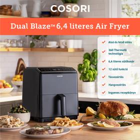 Kép 7/15 - Cosori Dual Blaze Forrólevegős Sütő (Sötétszürke) CAF-P583S-KEUR