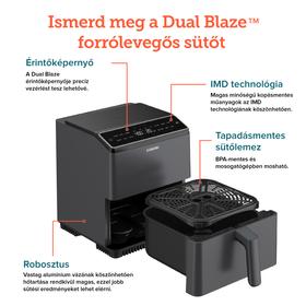 Kép 11/15 - Cosori Dual Blaze Forrólevegős Sütő (Világosszürke) CAF-P583S-AEUR