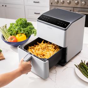 Kép 5/15 - Cosori Dual Blaze Forrólevegős Sütő (Világosszürke) CAF-P583S-AEUR