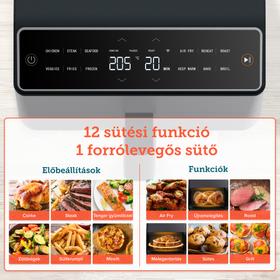 Kép 7/15 - Cosori Dual Blaze Forrólevegős Sütő (Világosszürke) CAF-P583S-AEUR