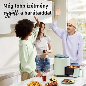 Kép 12/13 - Cosori Lite Forrólevegős Sütő (Zöld) CAF-LI401S-GEUR