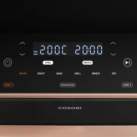 Kép 6/12 - Cosori Dual Blaze TwinFry 10 literes Forrólevegős Sütő