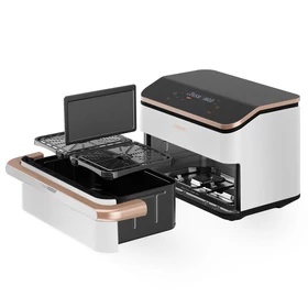 Kép 6/13 - Cosori Dual Blaze TwinFry 10 literes Forrólevegős Sütő fehér színben