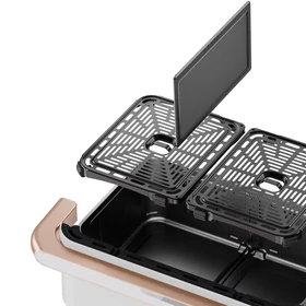 Kép 8/13 - Cosori Dual Blaze TwinFry 10 literes Forrólevegős Sütő fehér színben