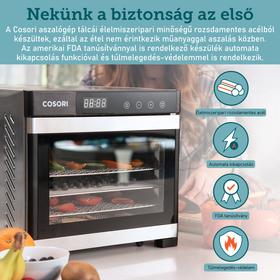 Kép 7/12 - Cosori Premium Rozsdamentes Acél Aszalógép CP267-FD-RXS