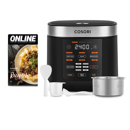 Cosori Slow Cooker Többfunkciós Rizsfőző (Fekete)