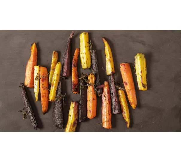 Miso mázas színes répák