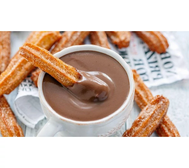 Churros mexikói csokoládészósszal