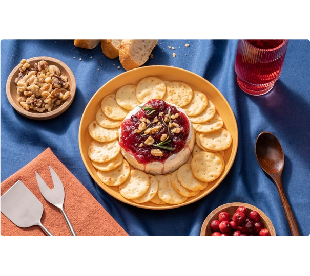 Sült brie sajt áfonyával