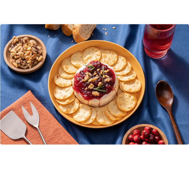 Sült brie sajt áfonyával