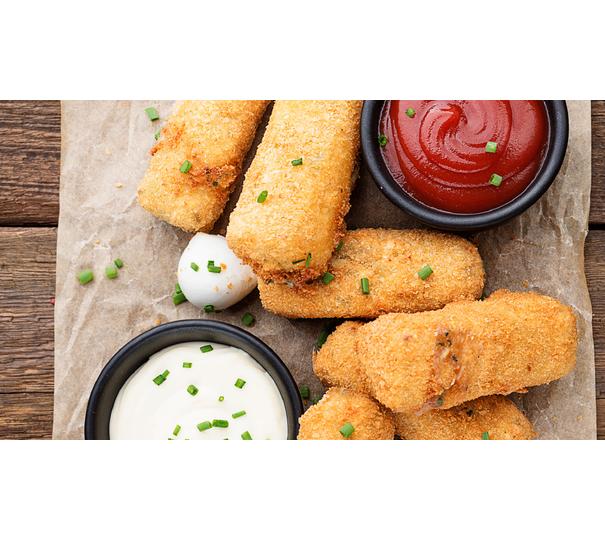 Sült mozzarella falatok