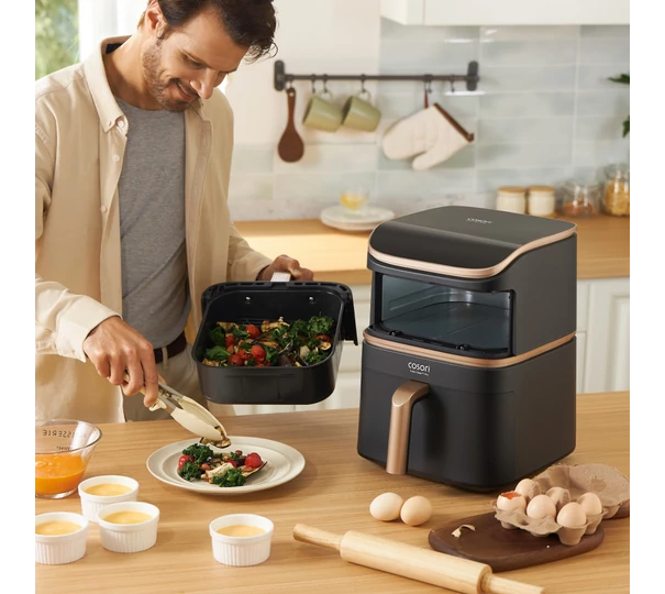 Találd meg a mindennapi segítséged és forradalmasítsd a konyhádat a COSORI egyedülálló DUAL HEATING technológiájával