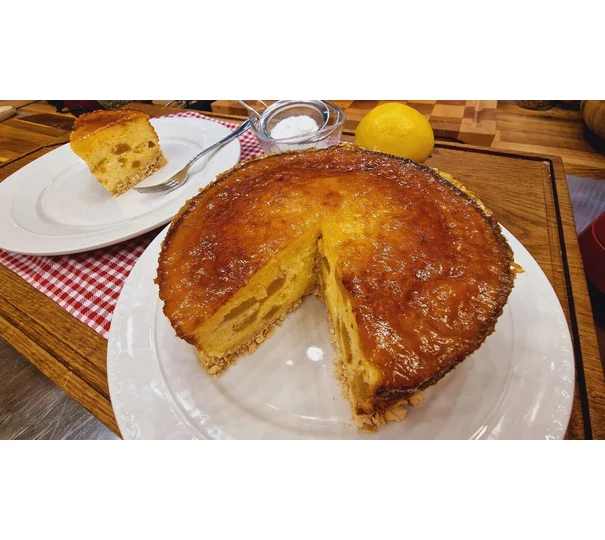 Kekszes barackos túrótorta (liszt nélkül)