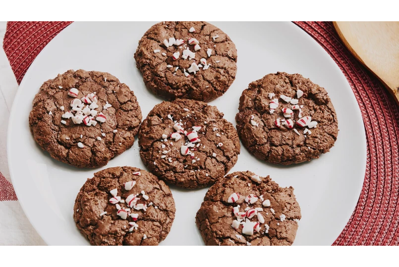 Karamellás, borsmentás brownie sütik
